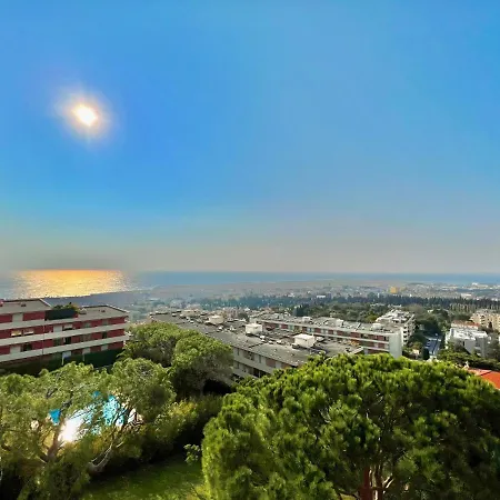 Riviera - Superbe Studio Piscine Et Parking - Fabron - Terrasse De Nicerama Nice